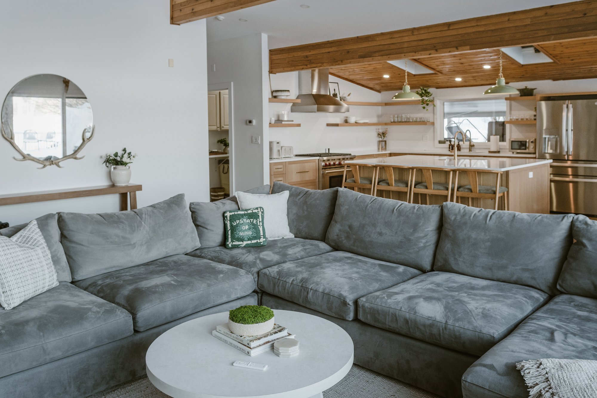 Open concept living and kitchen