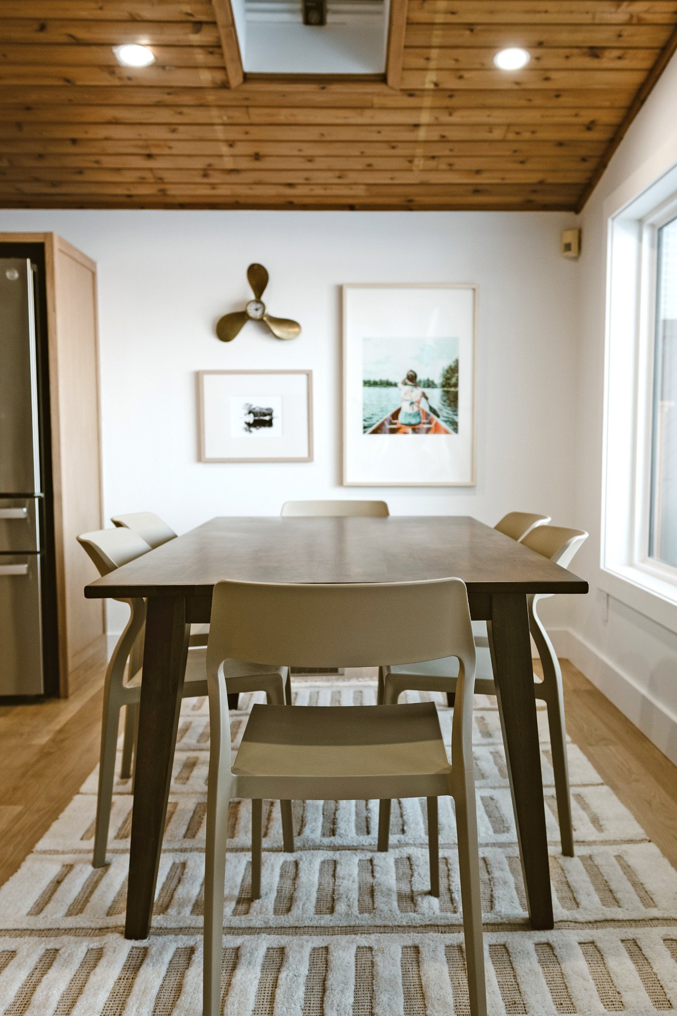 Dining room with fine art